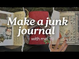 Make a junk journal with me | Plus Journal Flip throughs