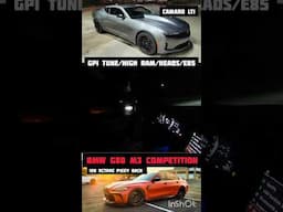 CAMARO LT1 HIGH RAM/HEADS/E85 VS BMW G80 M3 COMPETITION #camaro #bmw #racing