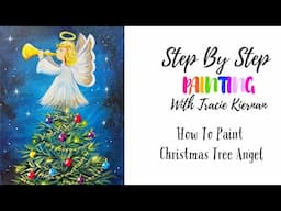 How To Paint "Christmas Tree Angel" - Acrylic Tutorial