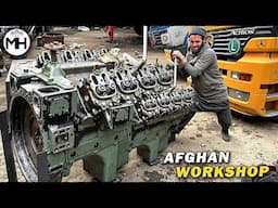 Mercedes Engine vs Basic Tools: How Afghan mechanic Reassembled V8 in AI world