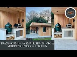 TRANSFORMING A SMALL SPACE INTO A MODERN OUTDOOR KITCHEN