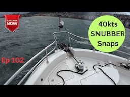 Same RIVER - 4am departure - SOLO - 40kts SNUBBER LINE breaks