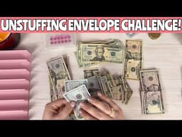 UNSTUFFING COMPLETE MINI BINDER & ENVELOPE SAVINGS CHALLENGE! | How Much Did I Make Selling Storage?