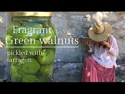 🌳 Fragrant green walnuts pickled with tarragon | Simple old-style French recipe