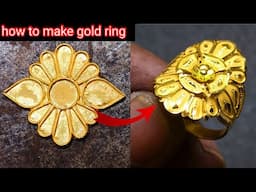 22K Gold Ring Making For Women| How Gold Ring Is Made| Gold Jewellery Making - Nadia Jewellery