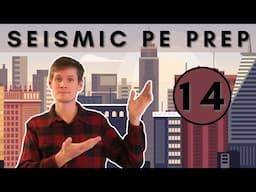 PE Seismic Example Problem - 14 #structuralengineering #civilengineering #engineering