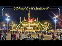 Rathausplatz Weihnachtsmarkt/Vienna City Hall Christmas Market Austria 4K