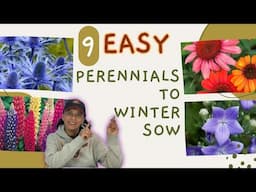 9 Easy To Winter Sow Perennials | Start From Seed Winter Sowing || Budget Gardening