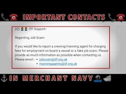 Important Contacts in Merchant Navy every Seafarer should have | MMD | NUSI | Dgshipping | Hindi