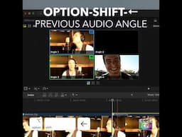 Final Cut Pro Shortcut | Option-Shift-Left Arrow | Previous Audio Angle