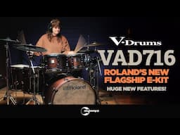 First Look: Roland V-Drums VAD716 - A Digital Snare with a Strainer! 🤯