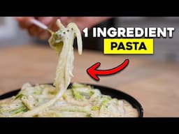 The BEST 1 Ingredient Pasta Alfredo | Low Carb + Keto