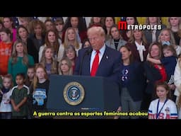 Trump assina ordem proibindo mulheres trans em esportes femininos