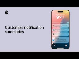 How to customize notification summaries on iPhone or iPad | Apple Support