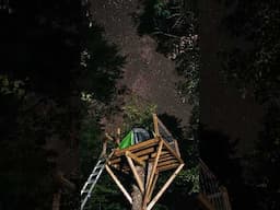 Sleeping in the trees and watching the stars go by #treehouse