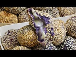 Ube Cheese Buchi Recipe | How To Cook Buchi | Sticky Rice Sesame Balls