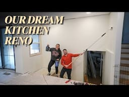 EP 7: Let's Paint + Move HVAC | OUR DREAM KITCHEN RENOVATION