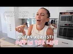 COOKING, CLEANING, WORKING WITH 3 KIDS - A VERY REALISTIC DAY JUGGLING IT ALL *AUSSIE MUM VLOGGER*