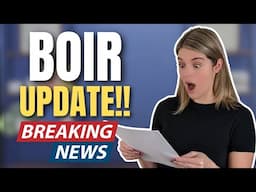 FinCen BOIR Updates - Breaking News! Watch before you file!