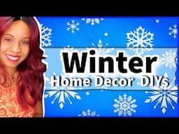 4 DIY Winter Decor Ideas to Make Your Home Shine | Dollar Tree Crafts #diy #dollartree