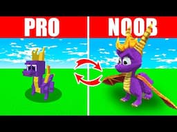 Minecraft NOOB vs. PRO: SWAPPED SCARY DRAGON in Minecraft (Compilation)