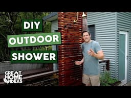 How To Build An Outdoor Shower Without A Plumber!