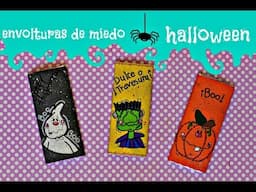 ENVOLTURAS PARA CHOCOLATES/manualidades halloween/diy