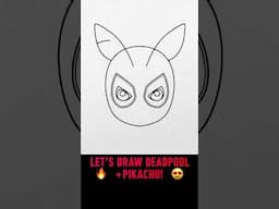 How to Draw Deadpool + Pikachu