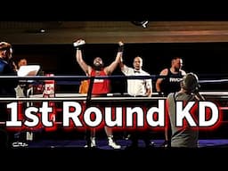 I Helped My Friend Win His First Fight | 1st Round Knockdown