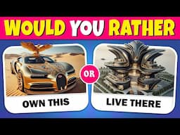 Would You Rather...? Luxury Life Edition 💎💸🍕🍔 Quiz Rainbow