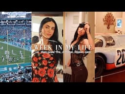 busy week in my life ♡ home, art basel, las vegas grand prix, football game!