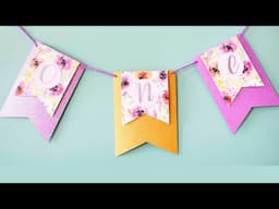 Cute first birthday party banner