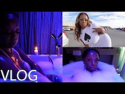 Bathing Vlog | Self care , relaxing pamper night routine, Skin soft like a baby, lit nightclub