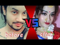 Bengali Beauty Queen Maahi boy to girl transformation #shorts #gay #dragqueen