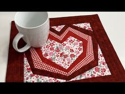 In A Heartbeat Placemat and Wall Hanging