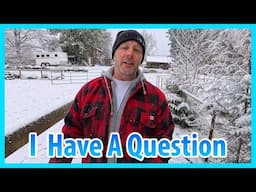 Our First Snow, Some Carrots And A Question For You!