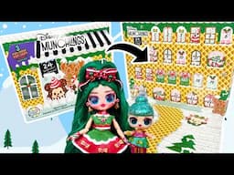 Disney Munchlings Advent Calendar with DIY OMG Holly & Tinsel Elves Save Christmas