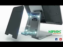 Highbright POS Terminals  15 PCT Terminal, Aluminum Casting Base, Customized LED Logo Light.