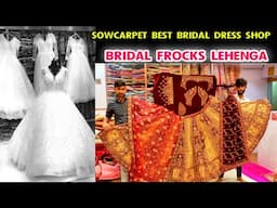 Sowcarpet Wedding White Frocks, Gowns, Best Wedding Bridal Lehenga Shop, 1pcs Courier Live Call