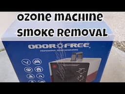 Ozone machine for smoke scent removal