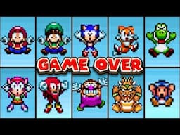 16-Bit Characters Death Animations + Game Overs in SMB1 All-Stars - 4K