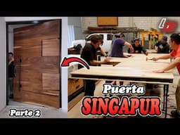 🚪 Cómo Hacer una Puerta ESPECTACULAR con Metal 🔩 y Madera 🌳 || Parte 2: El Forrado 🔨