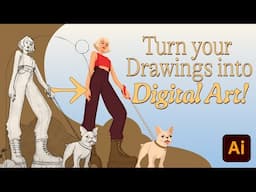 How to Turn Your Drawings Into Digital Art! 🎨 FOR BEGINNERS