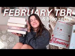 FEB TBR + set up my bujo with me | Romantasyathon TBR