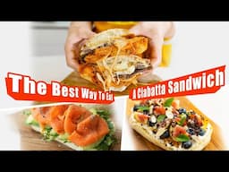 High-Quality Breakfast in Three Minutes!The best way to eat a ciabatta sandwich.恰巴塔的神仙吃法！三分钟搞定高质量早餐～