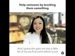 Help someone by teaching them something - Mentoring others as a software engineer