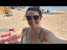 Metal Detecting a campground beach!