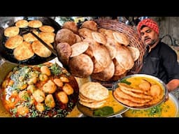 Kudghat cheapest BREAKFAST | Bihari Sabji Dal Puri Aloo Dum | India Street Food