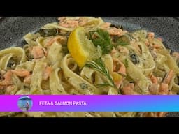 Feta and Salmon Pasta