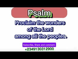 Responsorial Psalm - 2nd Sunday of Year C